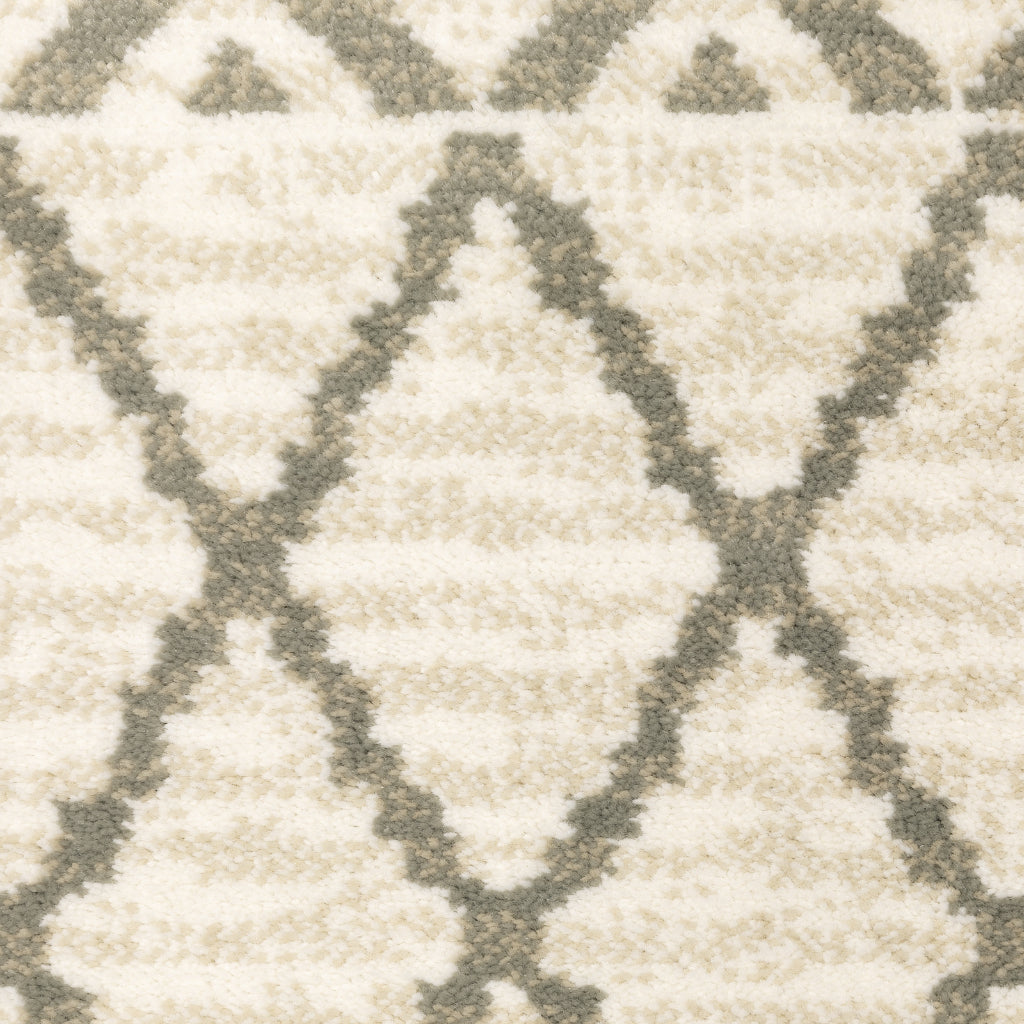 Oriental Weavers Georgia 717B0 Gray Rectangle Indoor Area Rug - Stain Resistant Scandinavian Style Rug with Geometric Design-