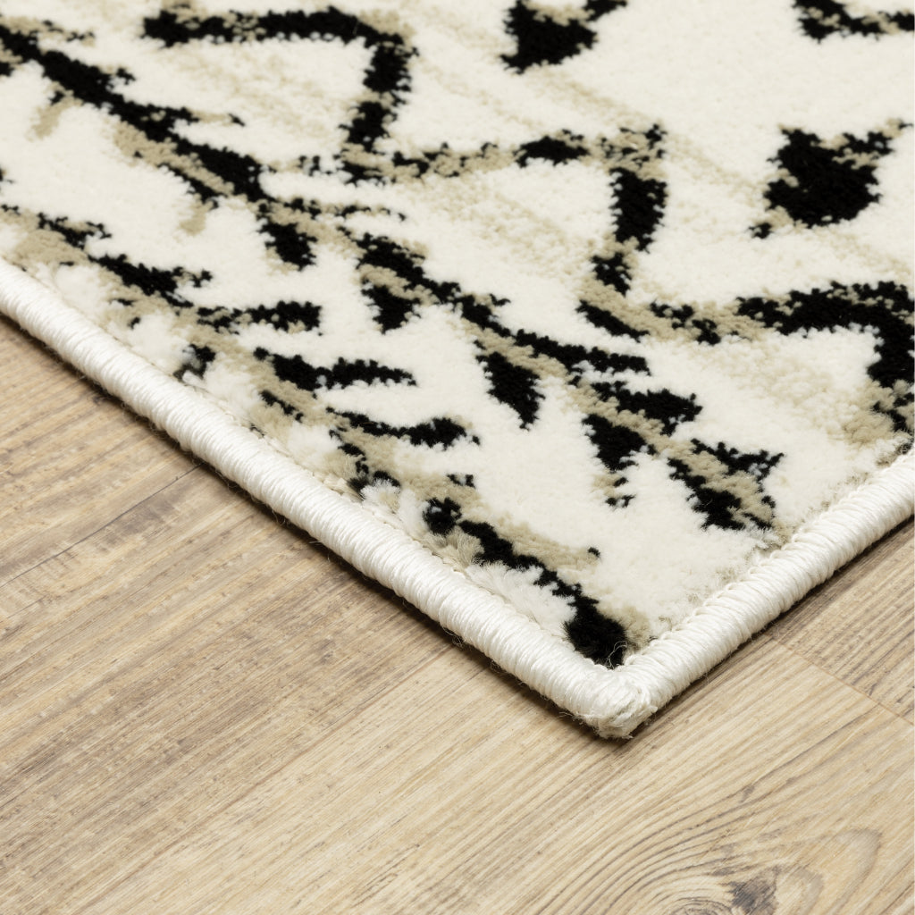 Oriental Weavers Georgia 8826E Two-Color Rectangle Indoor Area Rug - Stain Resistant Bohemian Rug with Tribal Design-