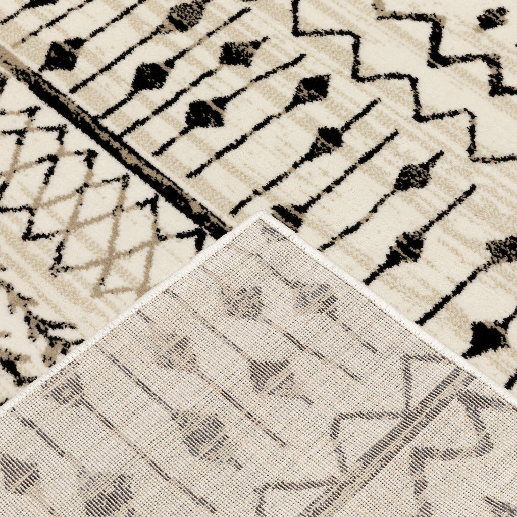 Oriental Weavers Georgia 8826E Two-Color Rectangle Indoor Area Rug - Stain Resistant Bohemian Rug with Tribal Design-