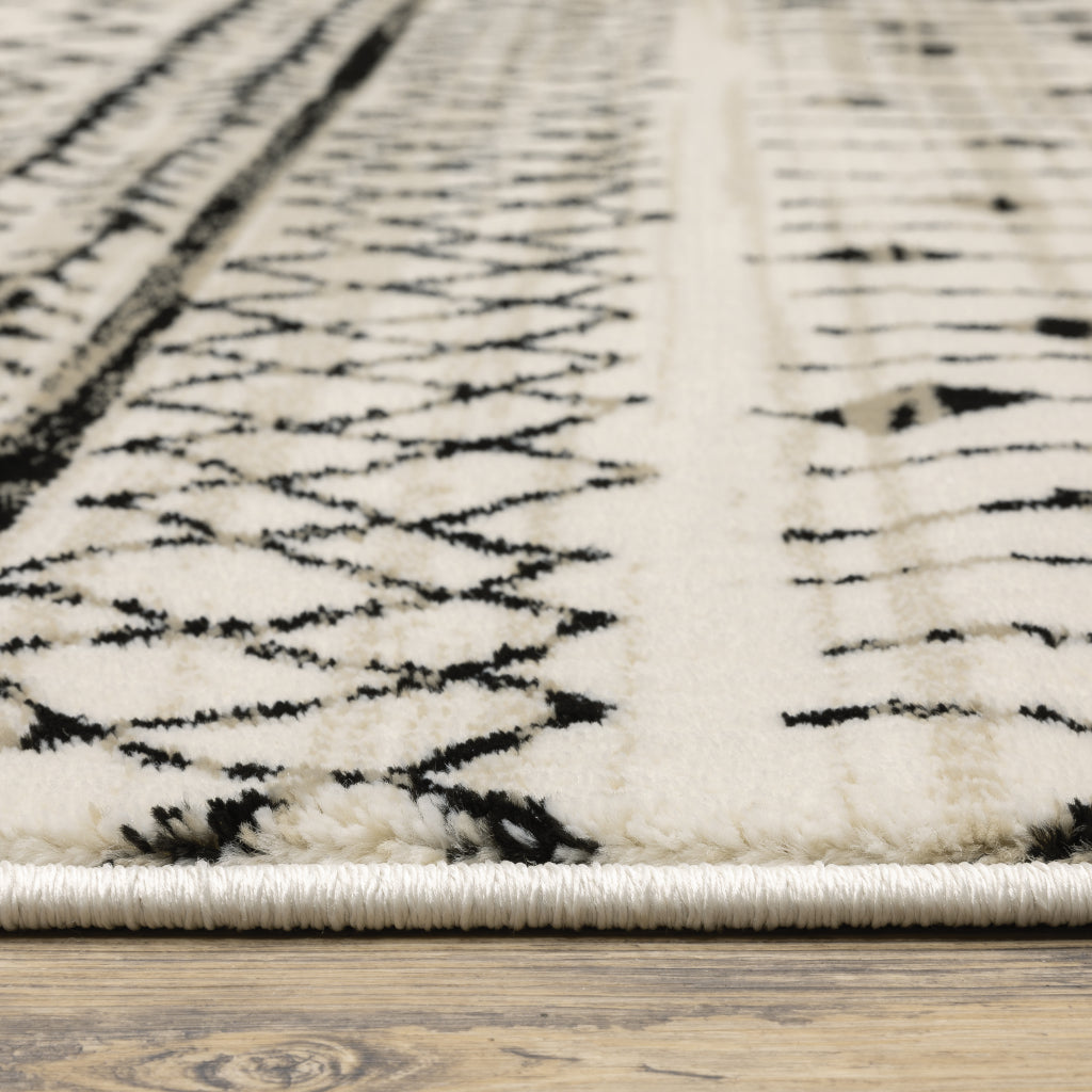 Oriental Weavers Georgia 8826E Two-Color Rectangle Indoor Area Rug - Stain Resistant Bohemian Rug with Tribal Design-