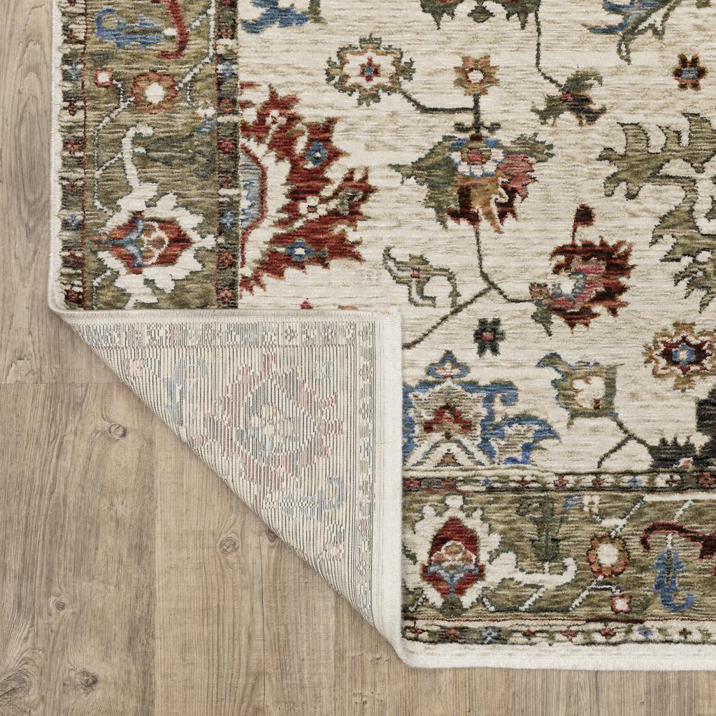 Oriental Weavers Hastings HA03W Ivory Rectangle Indoor Runner Oriental Pattern-