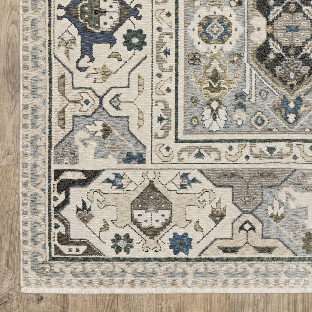 Oriental Weavers Hastings HA04U Ivory Rectangle Indoor Runner Oriental Pattern-