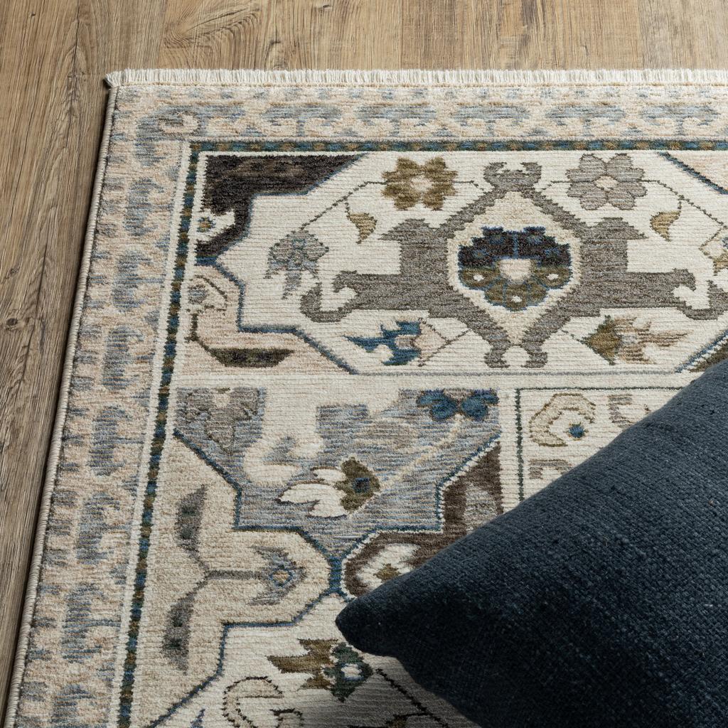 Oriental Weavers Hastings HA04U Ivory Rectangle Indoor Runner Oriental Pattern-