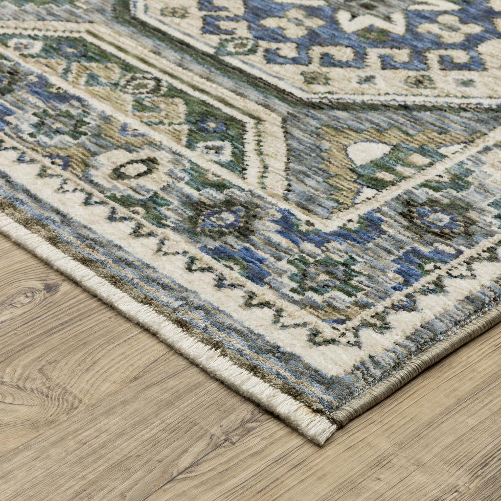 Oriental Weavers Hastings HA05H Ivory Rectangle Indoor Runner Medallion Pattern-