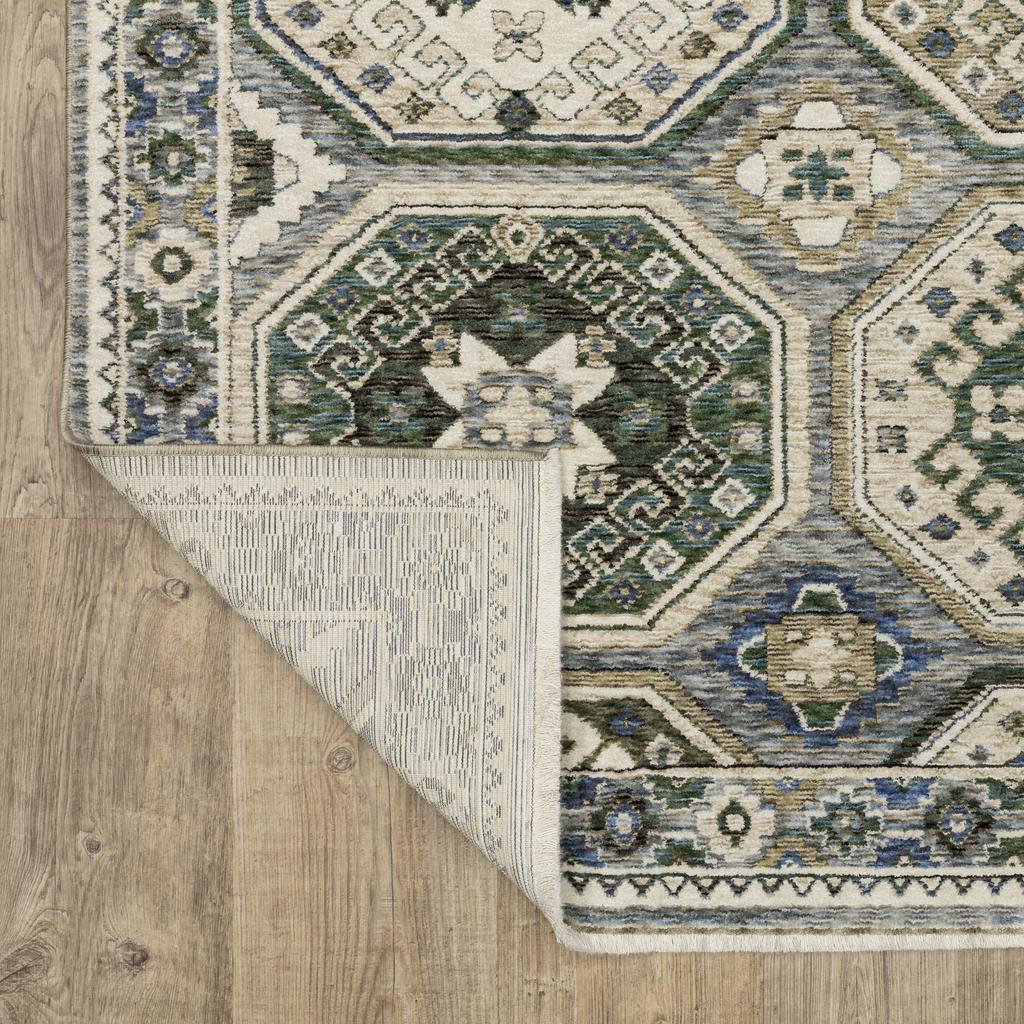 Oriental Weavers Hastings HA05H Ivory Rectangle Indoor Runner Medallion Pattern-