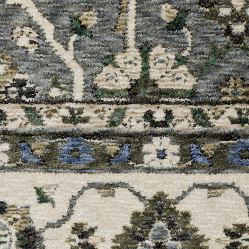 Oriental Weavers Hastings HA07H Blue Rectangle Indoor Area Rug Oriental Pattern-