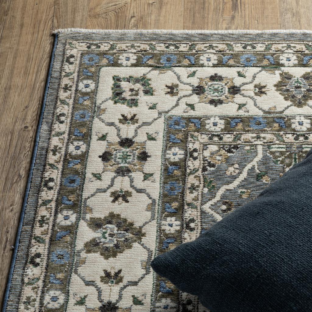 Oriental Weavers Hastings HA07H Blue Rectangle Indoor Runner Oriental Pattern-