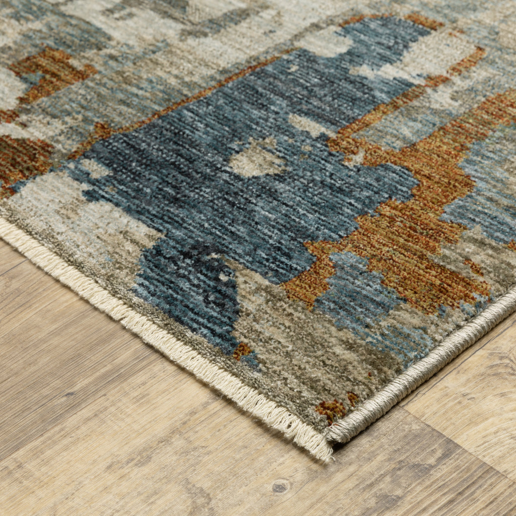 Oriental Weavers Hayden HAY02 Multicolor Rectangle Indoor Area Rug - Stain Resistant Abstract Rug-