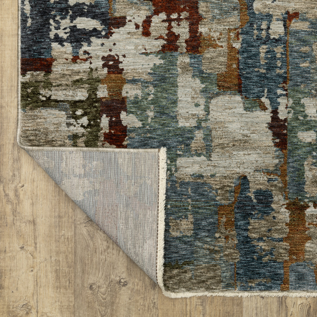 Oriental Weavers Hayden HAY02 Multicolor Rectangle Indoor Area Rug - Stain Resistant Abstract Rug-