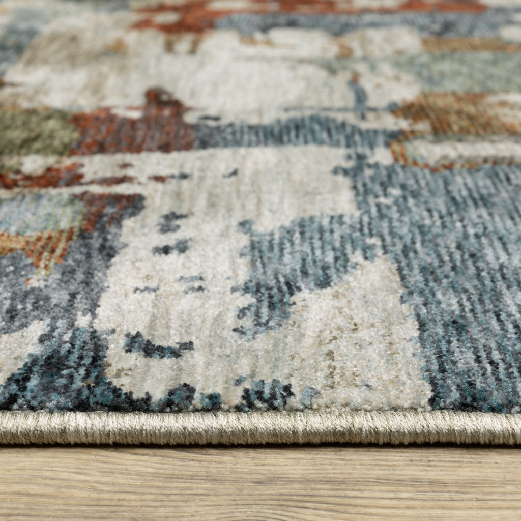 Oriental Weavers Hayden HAY02 Multicolor Rectangle Indoor Area Rug - Stain Resistant Abstract Rug-