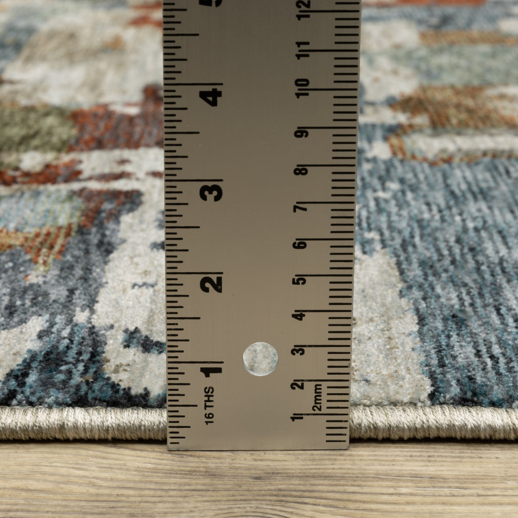 Oriental Weavers Hayden HAY02 Multicolor Rectangle Indoor Area Rug - Stain Resistant Abstract Rug-