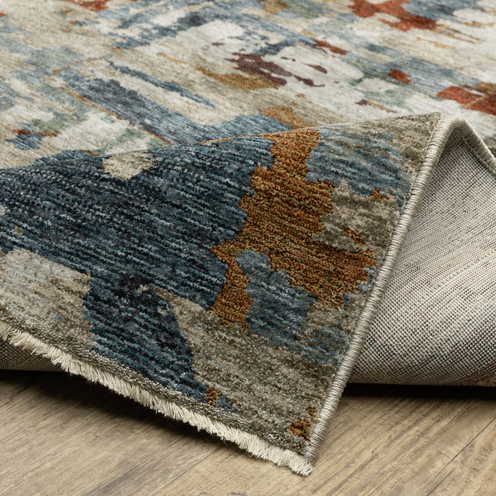 Oriental Weavers Hayden HAY02 Multicolor Rectangle Indoor Area Rug - Stain Resistant Abstract Rug-