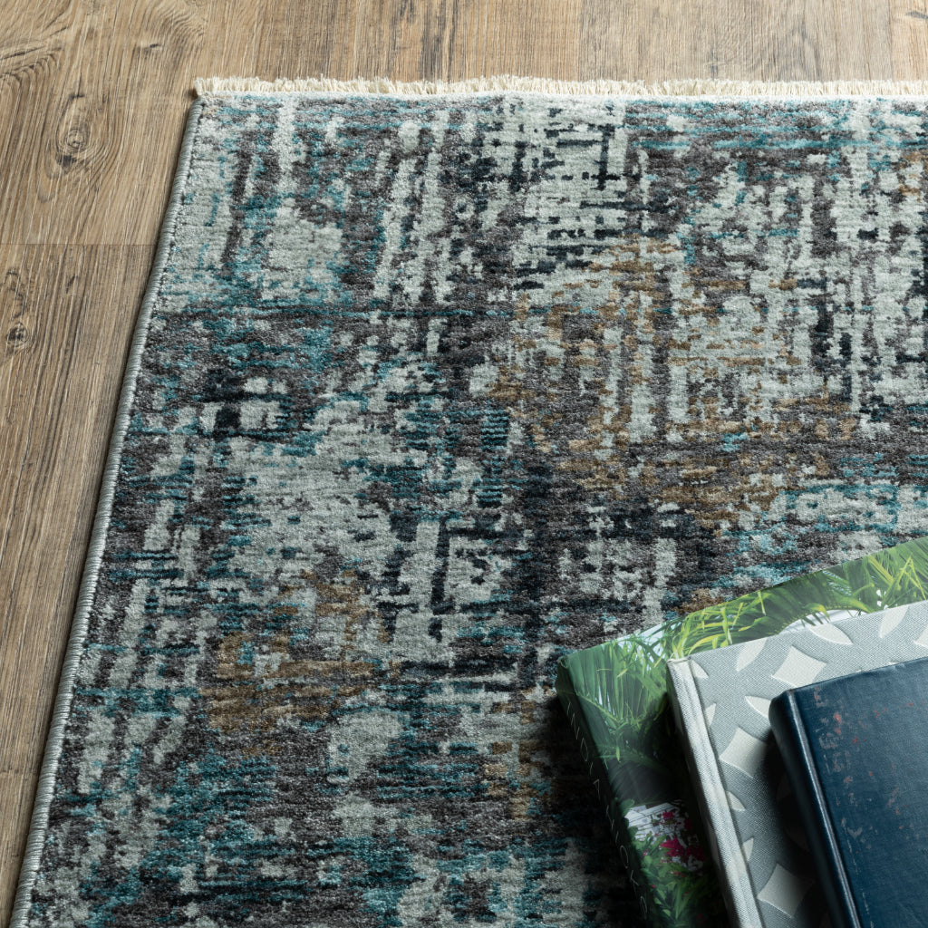 Oriental Weavers Hayden HAY03 Multicolor Rectangle Indoor Area Rug - Stain Resistant Abstract Rug-