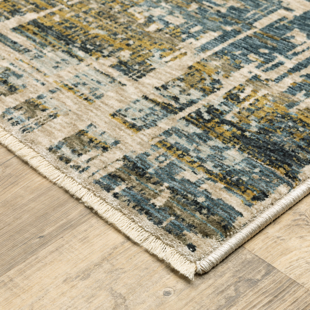 Oriental Weavers Hayden HAY05 Multicolor Rectangle Indoor Area Rug - Stain Resistant Abstract Rug-
