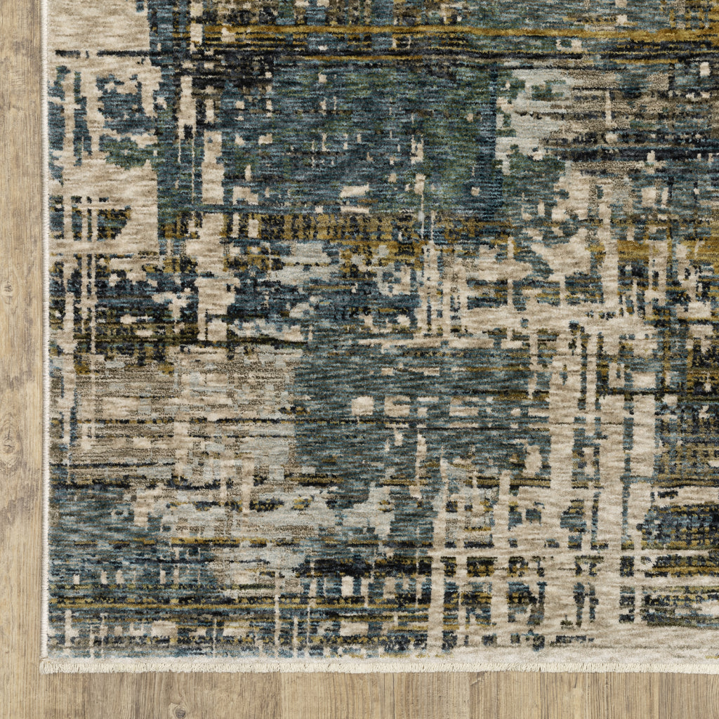 Oriental Weavers Hayden HAY05 Multicolor Rectangle Indoor Area Rug - Stain Resistant Abstract Rug-