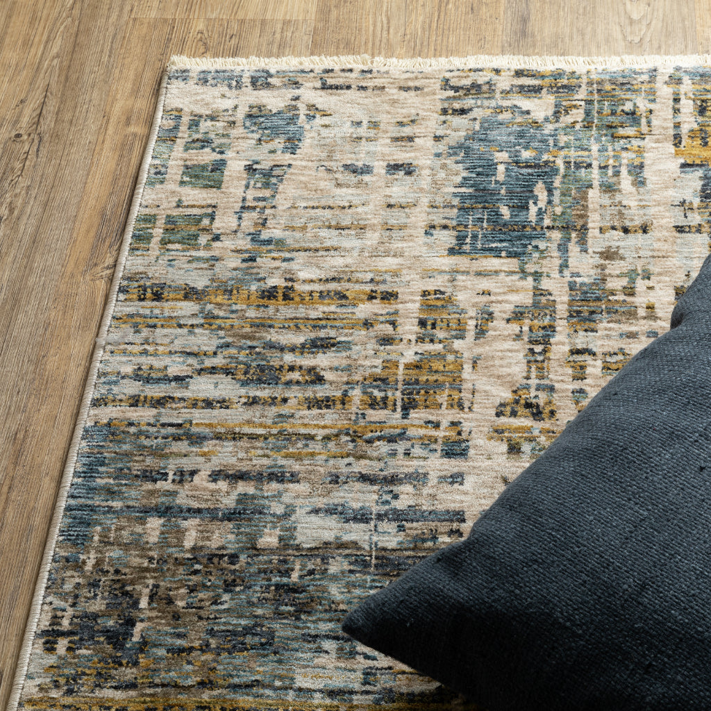 Oriental Weavers Hayden HAY05 Multicolor Rectangle Indoor Area Rug - Stain Resistant Abstract Rug-