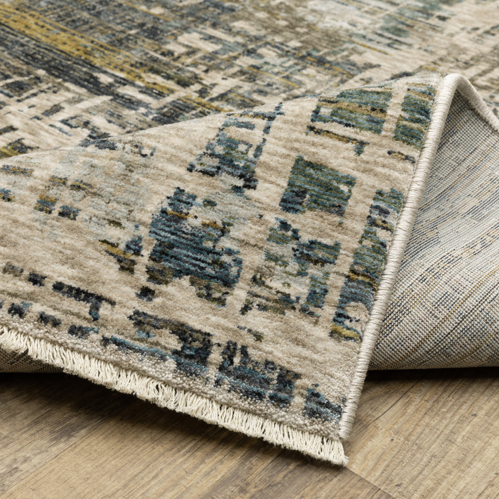 Oriental Weavers Hayden HAY05 Multicolor Rectangle Indoor Area Rug - Stain Resistant Abstract Rug-