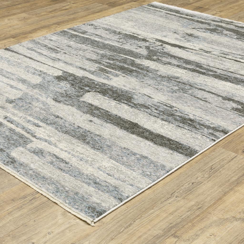 Oriental Weavers Hayden HAY07 Grey Rectangle Indoor Area Rug Abstract Pattern-