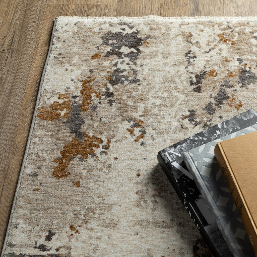 Oriental Weavers Hayden HAY10 Multicolor Rectangle Indoor Area Rug - Stain Resistant Abstract Rug-
