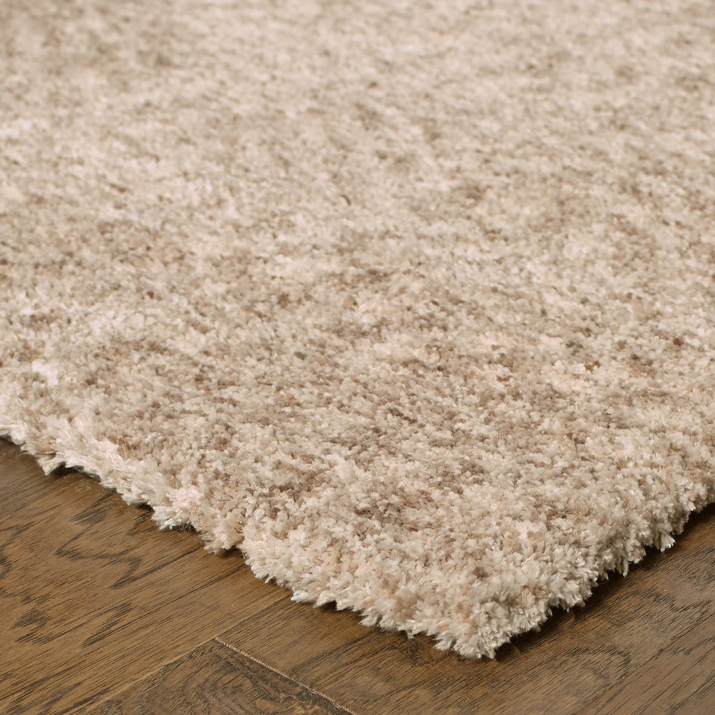 Oriental Weavers Heavenly 73401 Tan Rectangle Indoor Area Rug - Cozy Stain Resistant Hand Tufted Shag Rug-