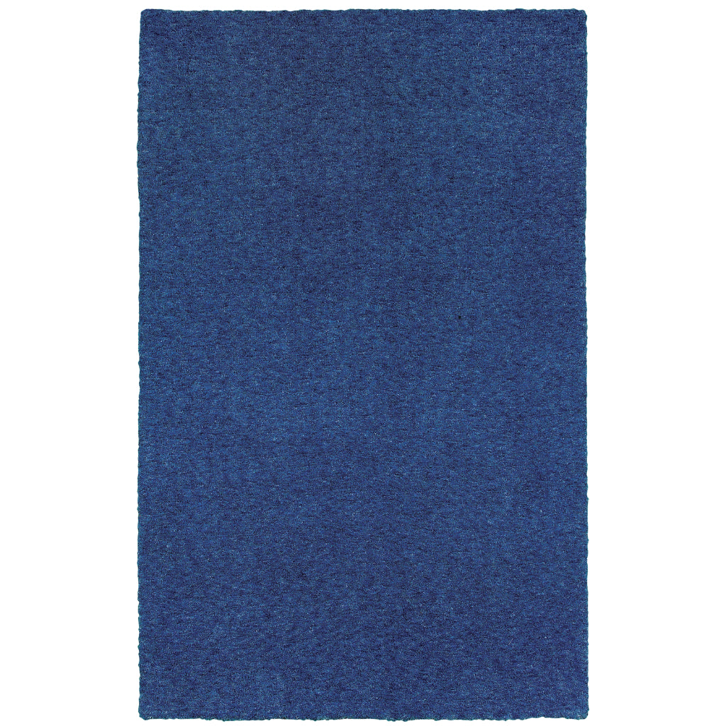 Oriental Weavers Heavenly 73408 Blue Rectangle Indoor Area Rug - Cozy Stain Resistant Hand Tufted Shag Rug-