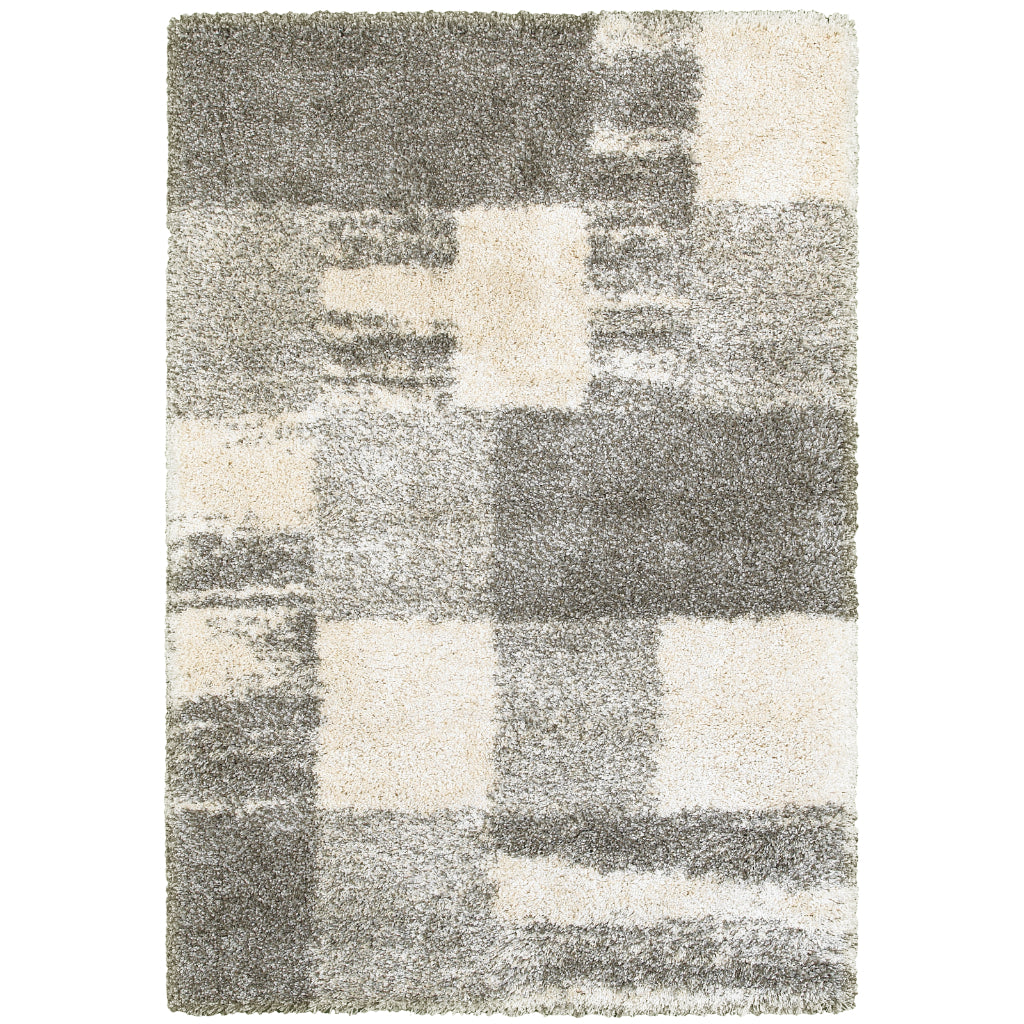 Oriental Weavers Henderson 5502H Multicolor Rectangle Indoor Area Rug - Luxurious Stain Resistant Shag Rug with Geometric Design-