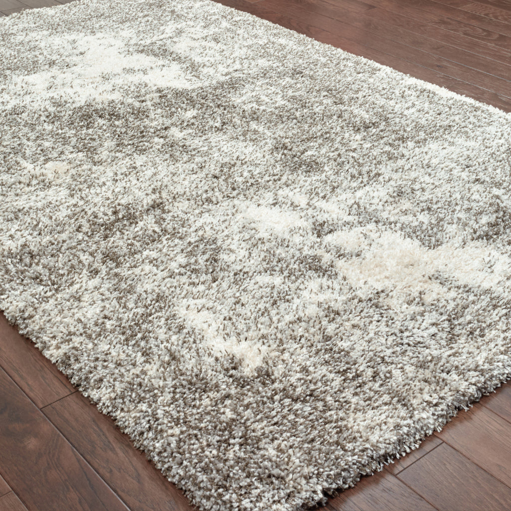 Oriental Weavers Henderson 5503H Gray Rectangle Indoor Area Rug - Luxurious Stain Resistant Shag Rug with Abstract Design-