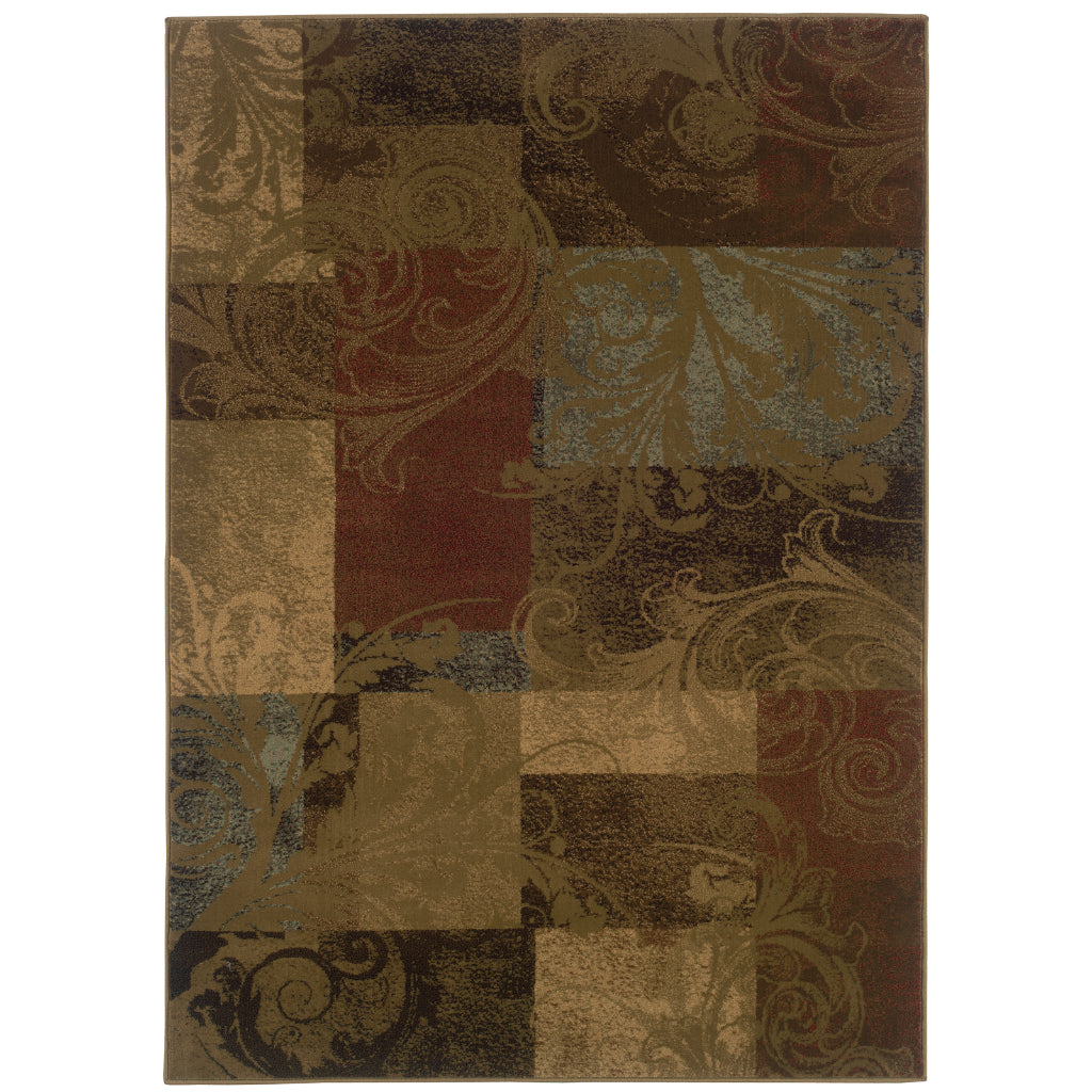 Oriental Weavers Hudson 036G1 Multicolor Rectangle Indoor Area Rug - Elegant Stain Resistant Geometric Rug-