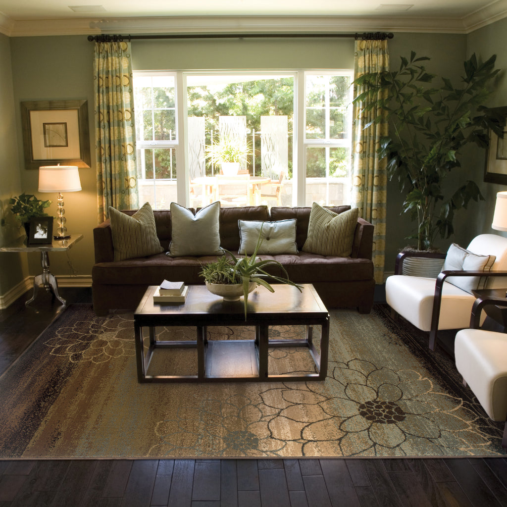 Oriental Weavers Hudson 074A1 Multicolor Rectangle Indoor Area Rug - Elegant Stain Resistant Contemporary Rug-