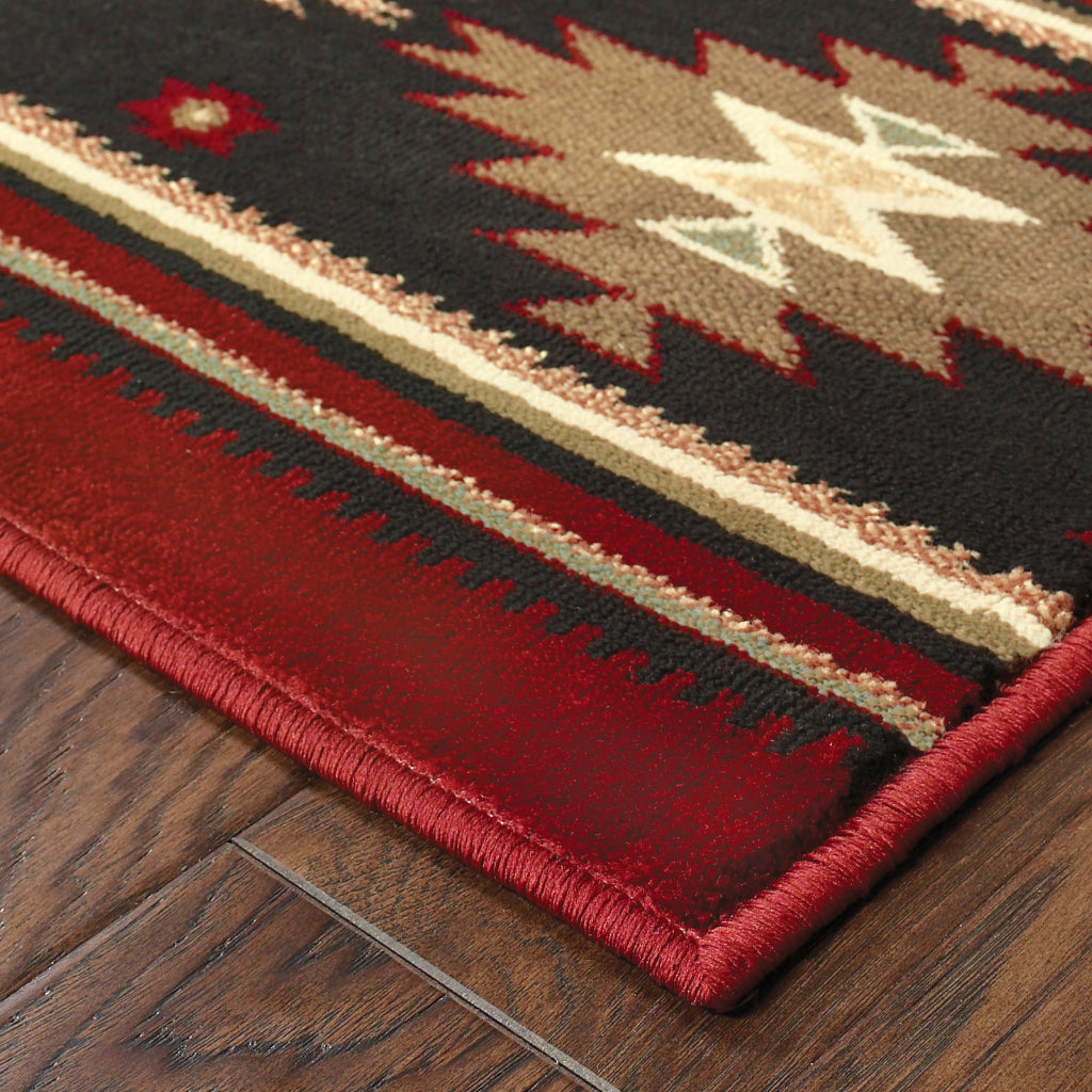 Oriental Weavers Hudson 087K1 Multicolor Rectangle Indoor Area Rug - Elegant Stain Resistant Tribal Style Rug-