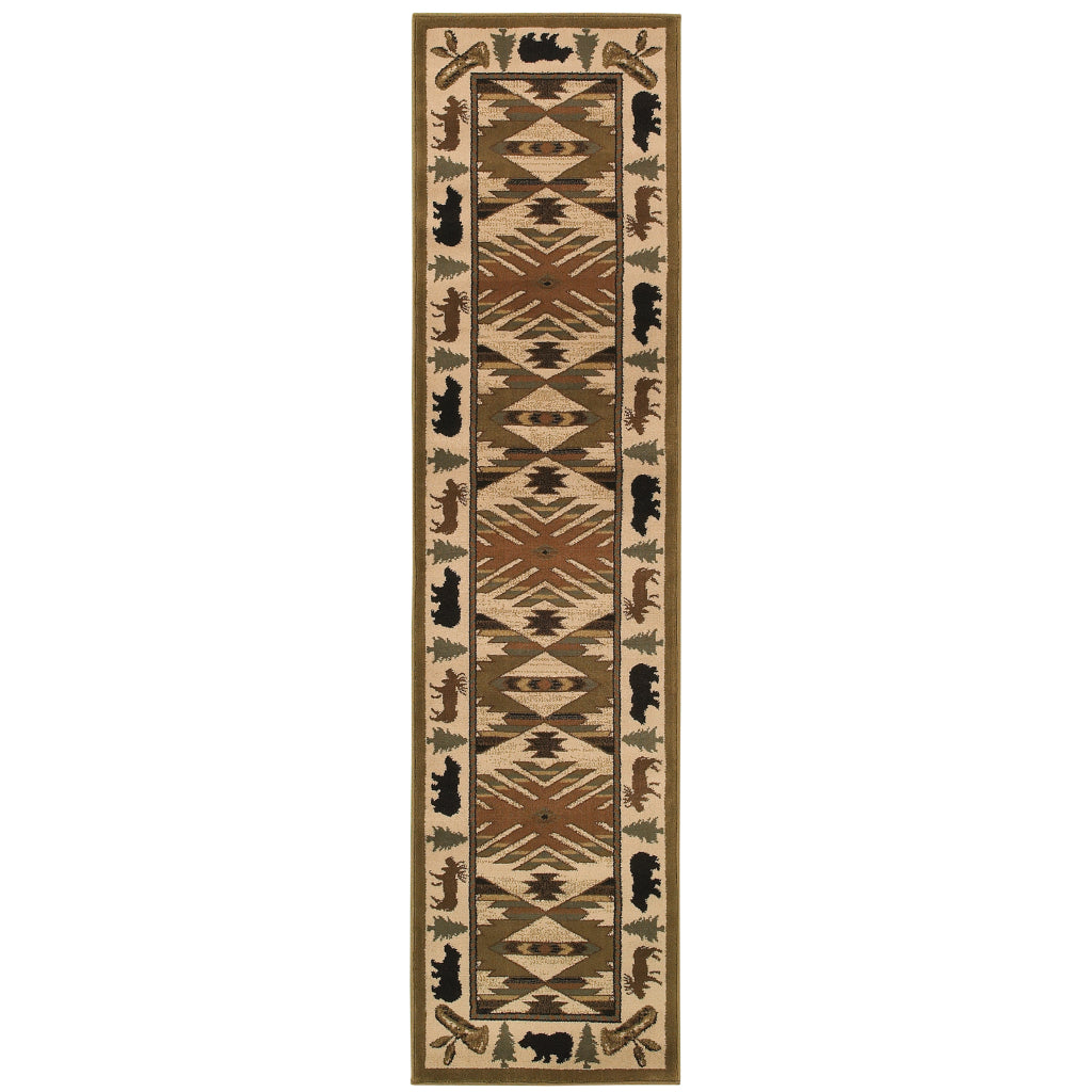 Oriental Weavers Hudson 1072A Multicolor Rectangle Indoor Runner - Elegant Stain Resistant Novelty Style Rug-