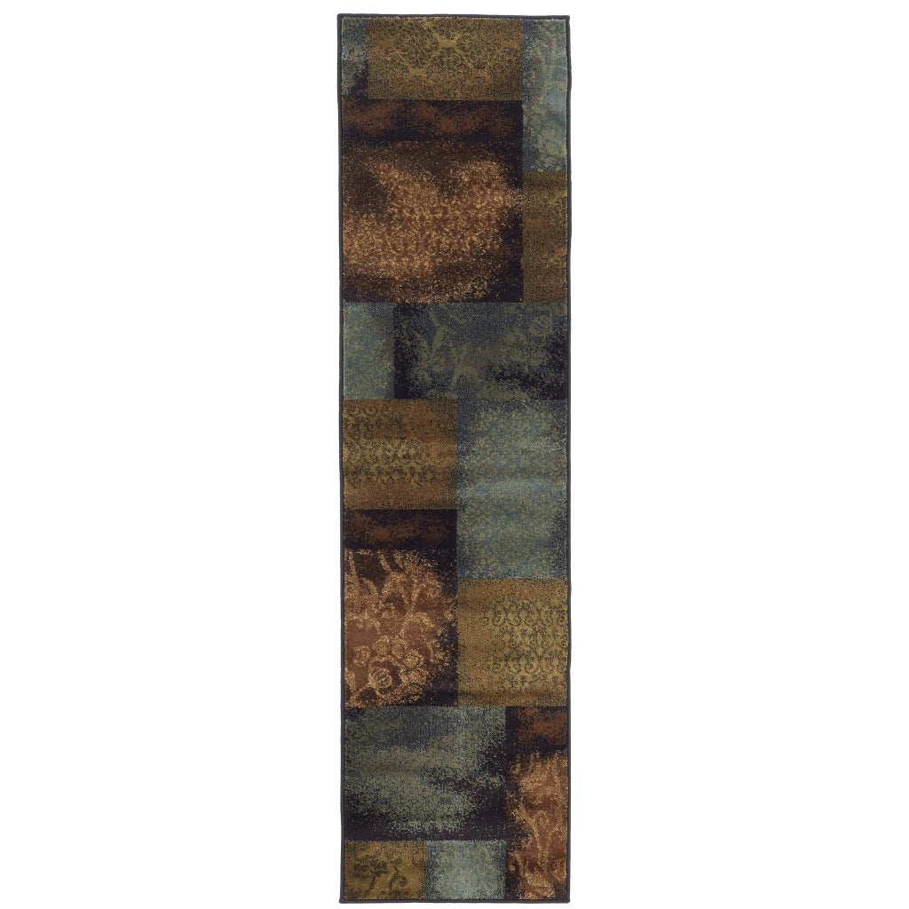 Oriental Weavers Hudson 4878B Multicolor Rectangle Indoor Runner - Elegant Stain Resistant Geometric Rug-