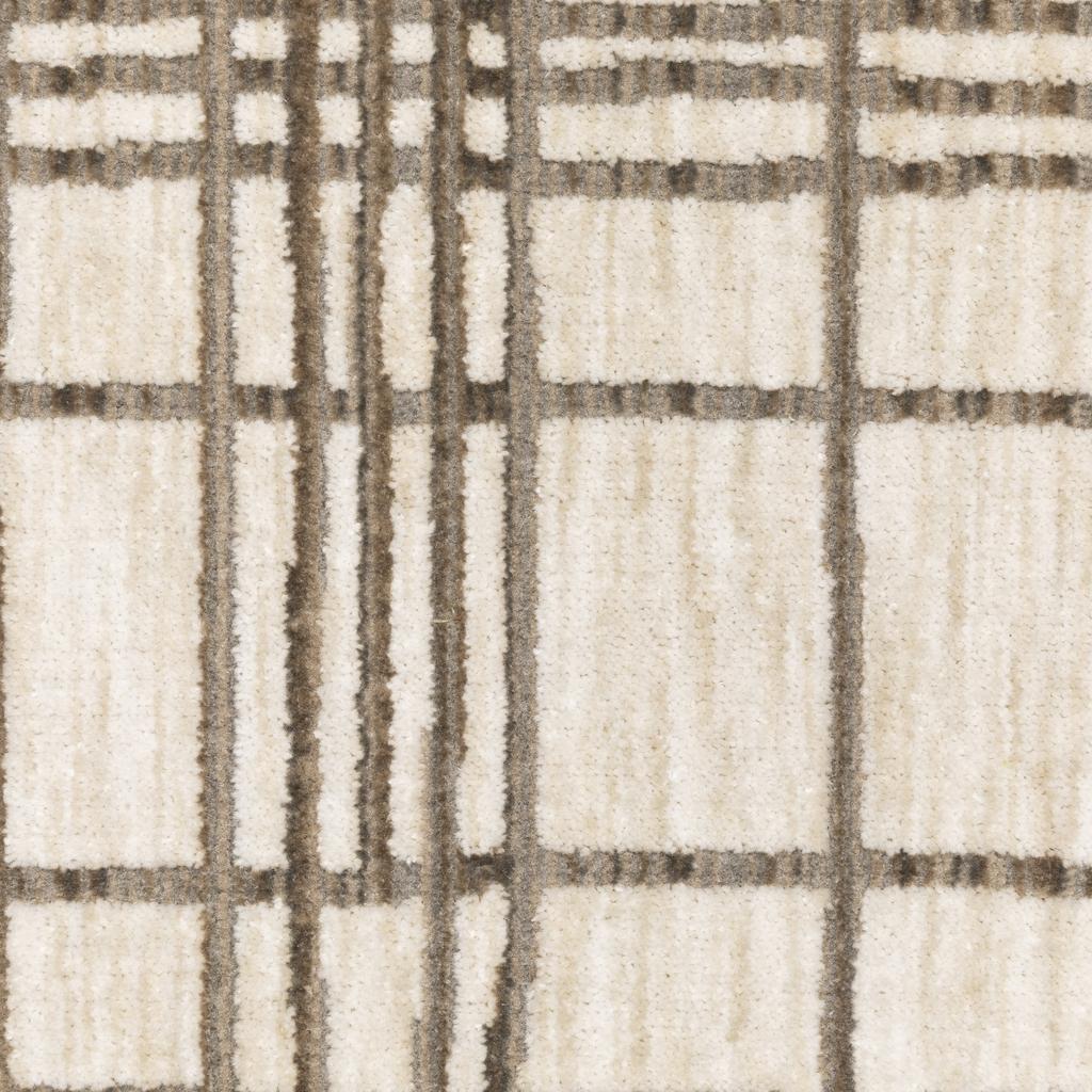 Oriental Weavers Hunter HNT01 Ivory Rectangle Indoor Area Rug Geometric Pattern-