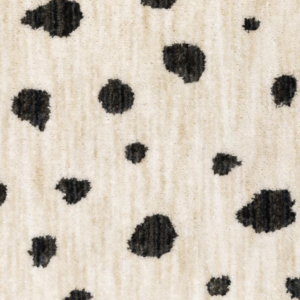 Oriental Weavers Hunter HNT09 Beige Rectangle Indoor Runner Dots Pattern-