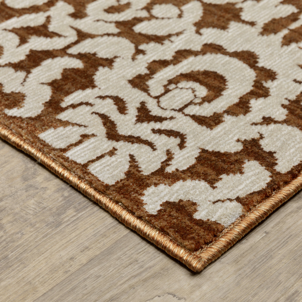 Oriental Weavers Intrigue INT02 Two-Color Rectangle Indoor Area Rug - Traditional Stain Resistant Low Pile Rug-