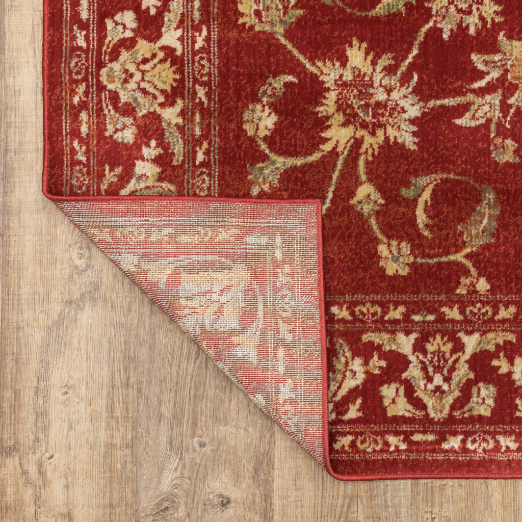 Oriental Weavers Juliette 1331S Red Rectangle Indoor Area Rug - Stain Resistant Vintage Style Rug-