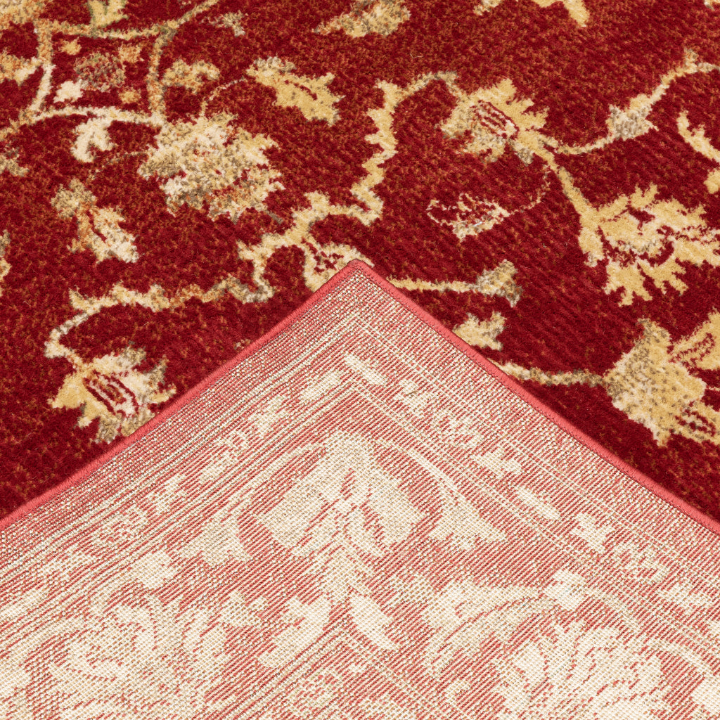 Oriental Weavers Juliette 1331S Red Rectangle Indoor Area Rug - Stain Resistant Vintage Style Rug-