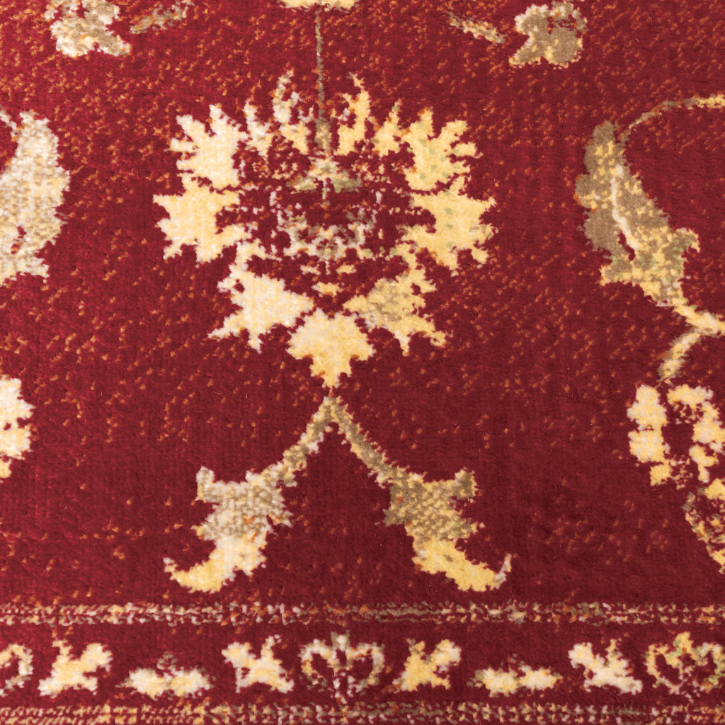 Oriental Weavers Juliette 1331S Red Rectangle Indoor Area Rug - Stain Resistant Vintage Style Rug-