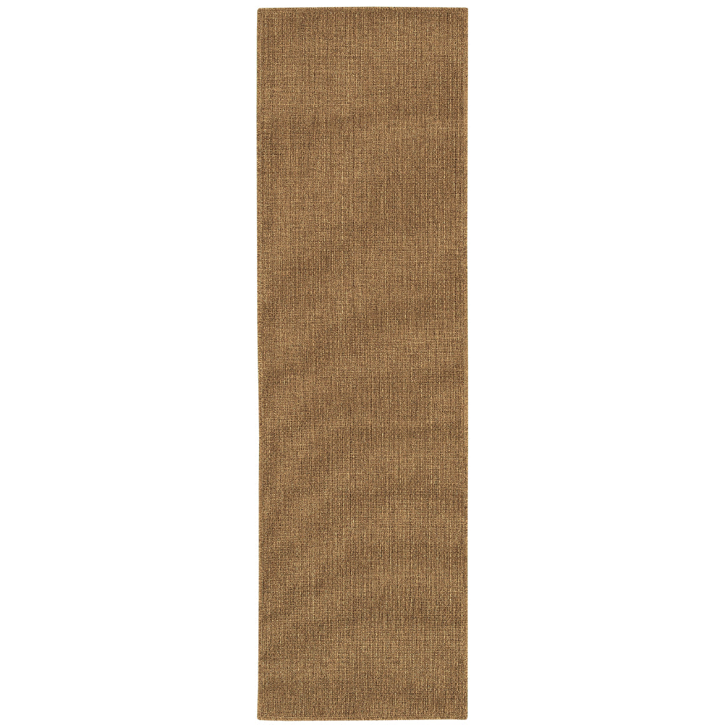 Oriental Weavers Karavia 2061N Tan Rectangle Indoor / Outdoor Runner - Stain Resistant Machine Made Entryway & Hallway Runner-