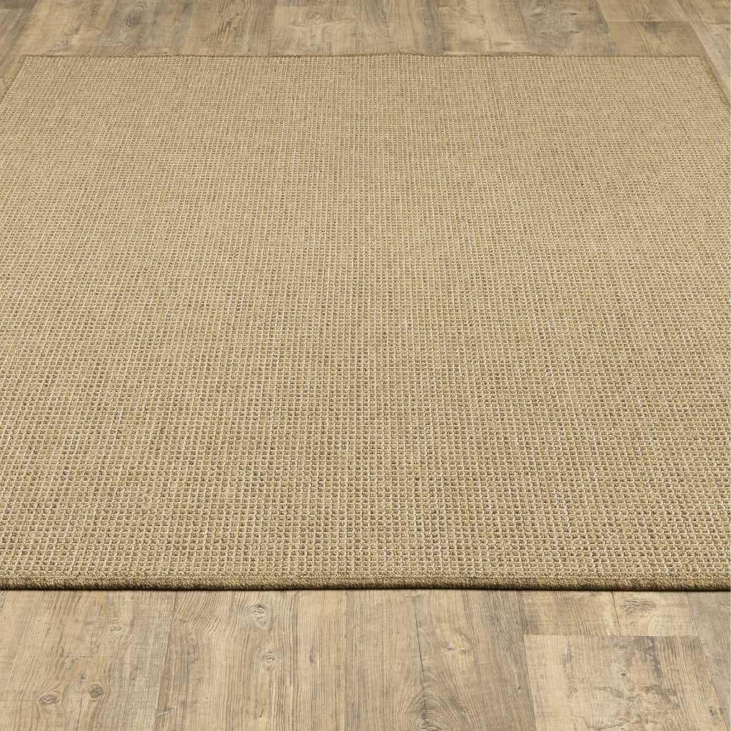 Oriental Weavers Karavia 2067X Sand Rectangle Indoor / Outdoor Area Rug - Stain Resistant Machine Made Patio Rug-