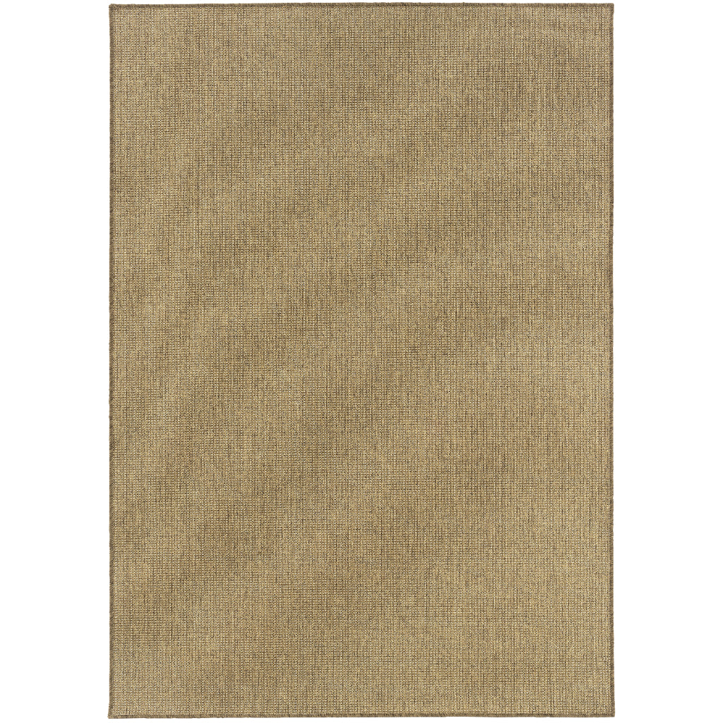 Oriental Weavers Karavia 2068X Tan Rectangle Indoor / Outdoor Area Rug - Stain Resistant Machine Made Patio Rug-