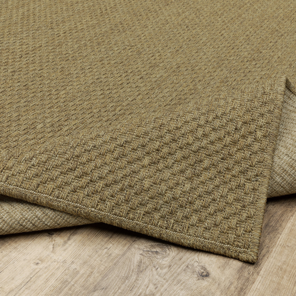 Oriental Weavers Karavia 2160N Tan Rectangle Indoor / Outdoor Area Rug - Stain Resistant Machine Made Patio Rug-