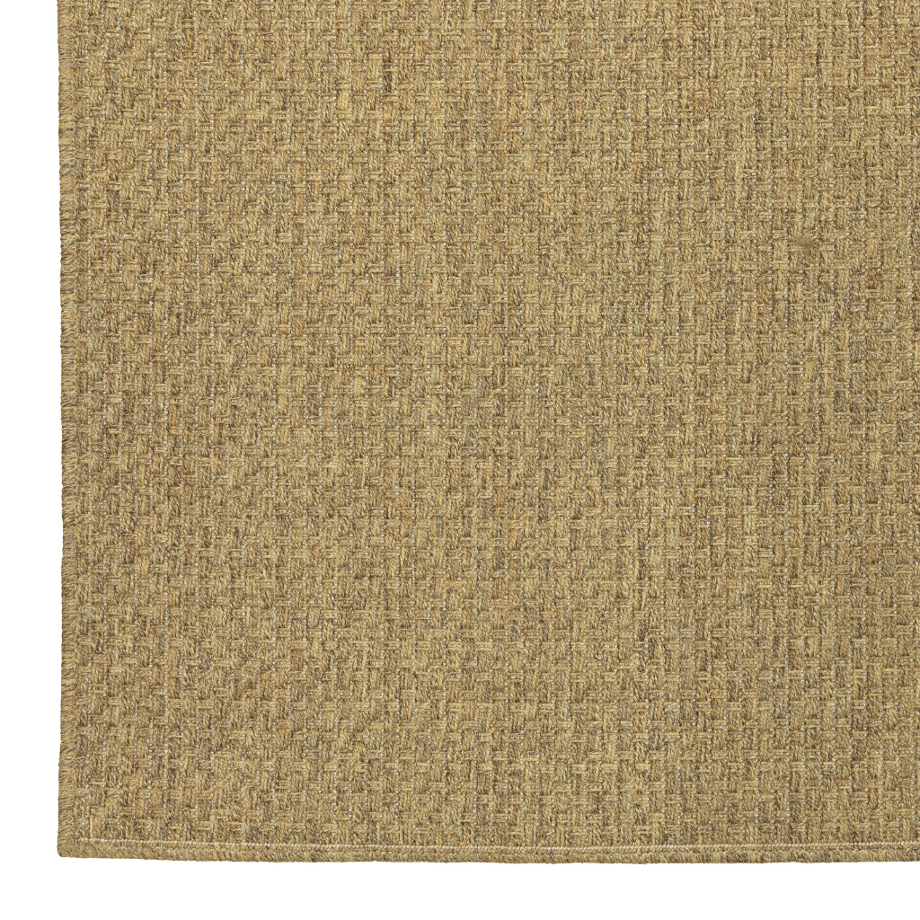 Oriental Weavers Karavia 2160N Tan Rectangle Indoor / Outdoor Runner - Stain Resistant Machine Made Entryway & Hallway Runner-