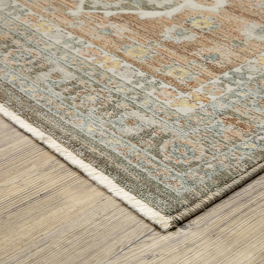 Oriental Weavers Keaton KEA01 Rust Rectangle Indoor Runner Oriental Pattern-