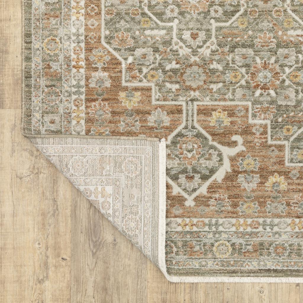 Oriental Weavers Keaton KEA01 Rust Rectangle Indoor Runner Oriental Pattern-
