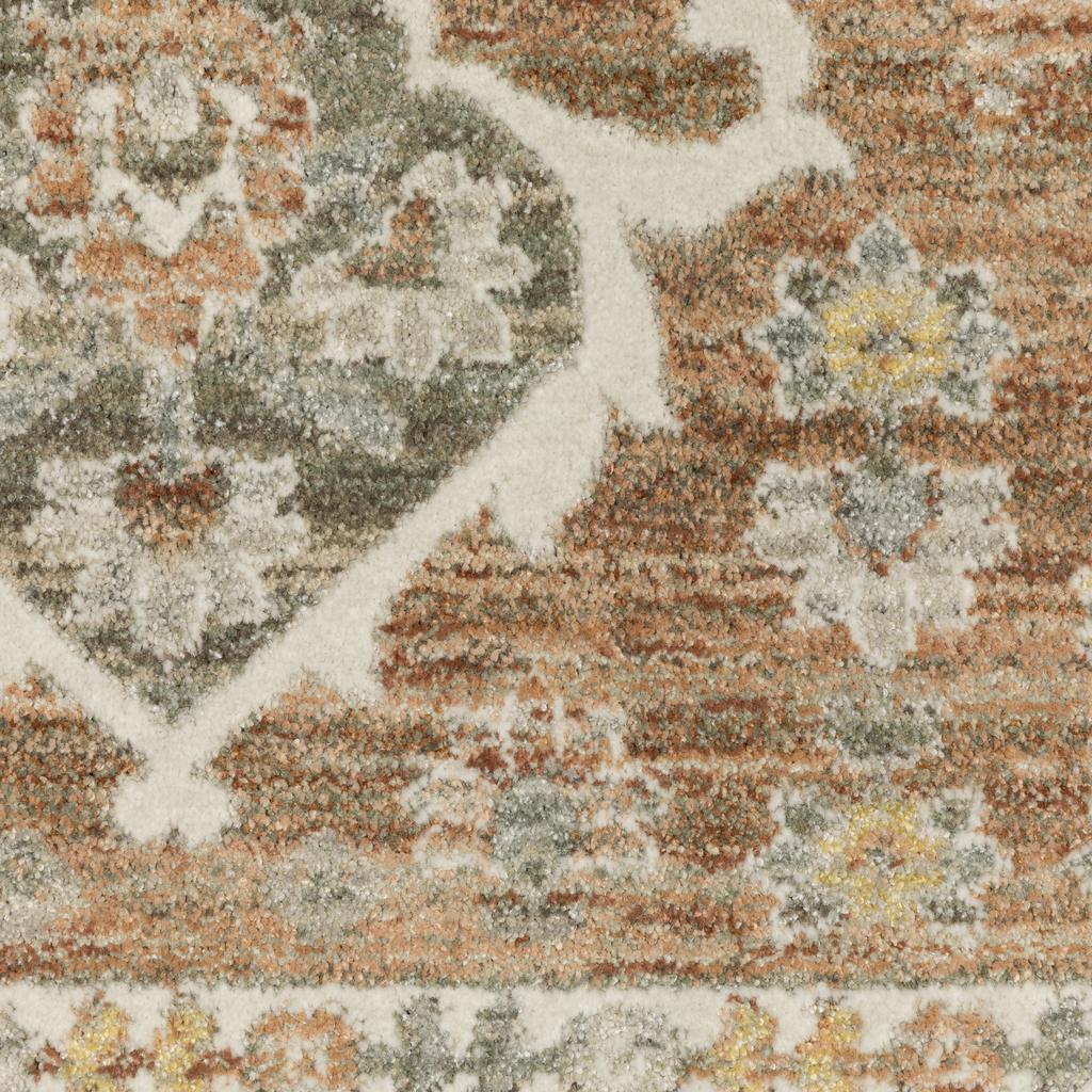 Oriental Weavers Keaton KEA01 Rust Rectangle Indoor Runner Oriental Pattern-