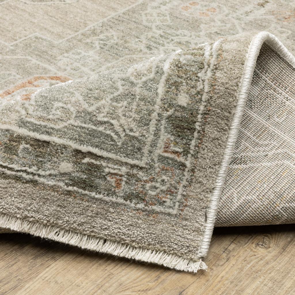 Oriental Weavers Keaton KEA02 Beige Rectangle Indoor Runner Oriental Pattern-