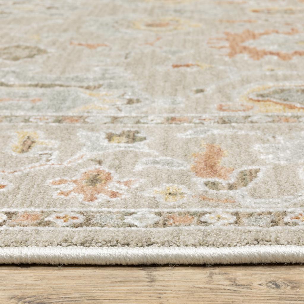 Oriental Weavers Keaton KEA03 Grey Rectangle Indoor Area Rug Oriental Pattern-