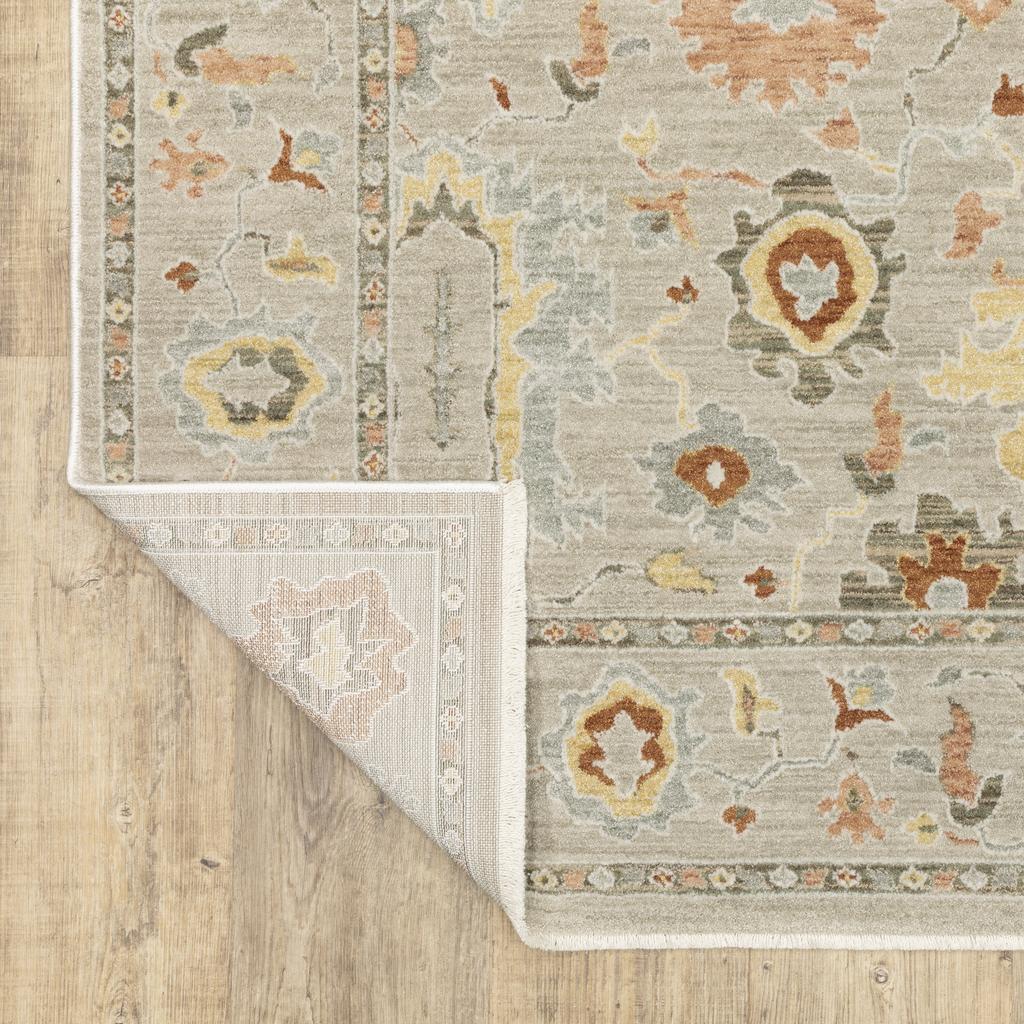 Oriental Weavers Keaton KEA03 Grey Rectangle Indoor Runner Oriental Pattern-