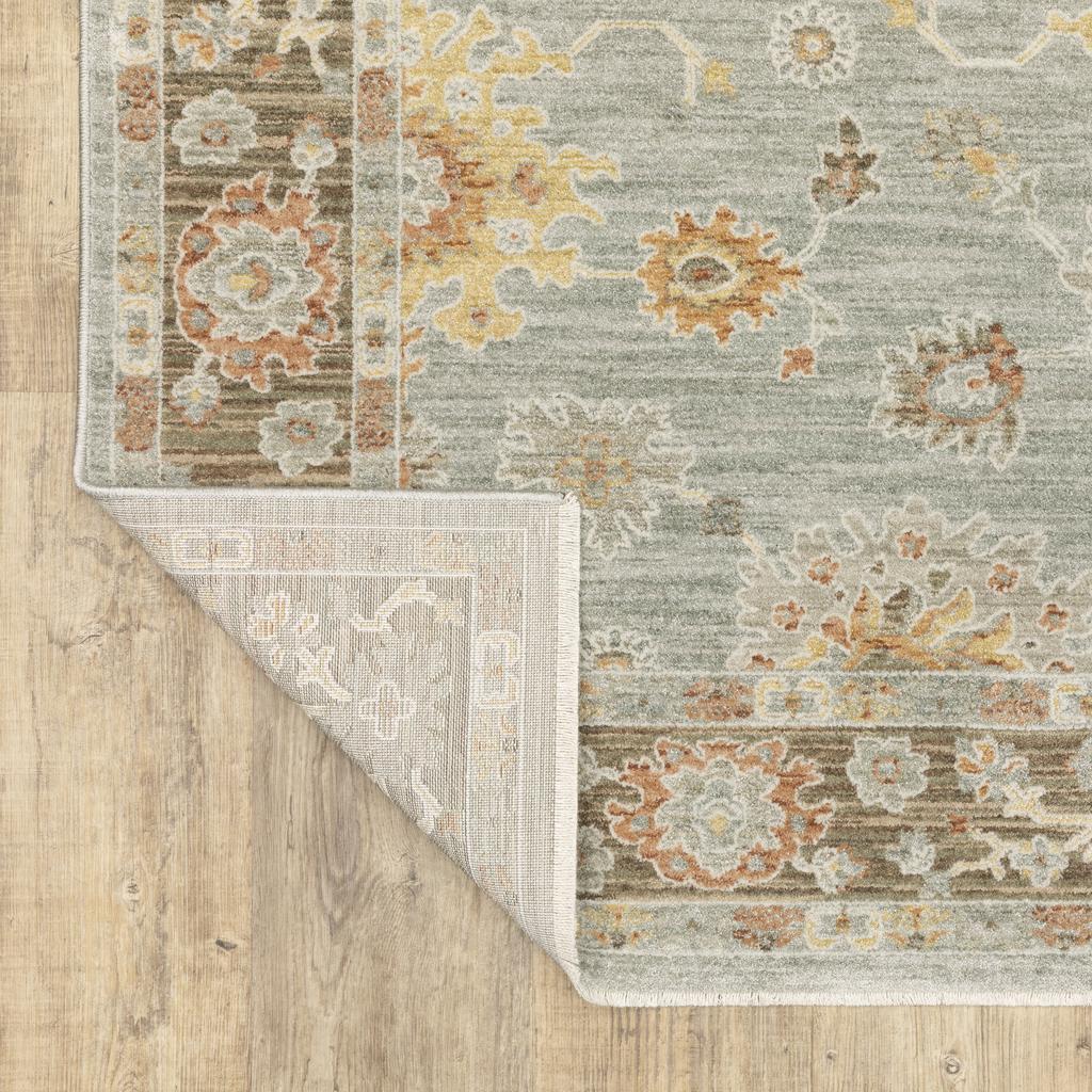 Oriental Weavers Keaton KEA05 Blue Rectangle Indoor Area Rug Oriental Pattern-